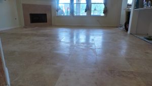 Travertine Clean and Polish Before